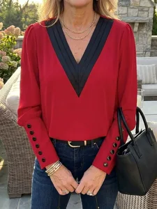 damen-bluse-knopfe-farbblock-stilv-12557660-rote-1