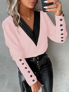 damen-bluse-knopfe-farbblock-stilv-13179595-rosa-4