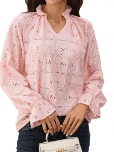 damen-bluse-spitze-einfarbig-elega-13624293-rosa-3