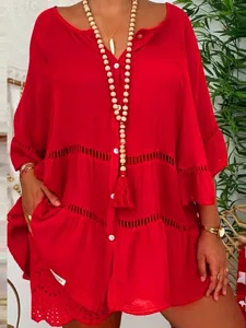 damen-bluse-spitze-einfarbig-stilv-12212691-rote-5