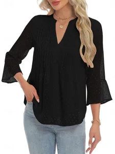 damen-bluse-spitze-knopfe-einfarbi-10604295-schwarz-4