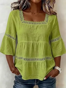 damen-bluse-spitzenbesatz-einfarbi-15375357-grun-5
