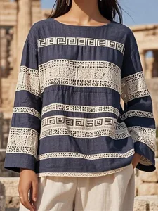 damen-boho-hemd-druck-geometrisch-15043932-marineblau-3