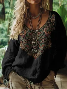 damen-boho-t-shirt-t-shirt-t-shirt-18421887-schwarz-2