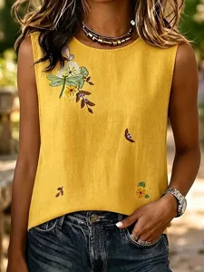 damen-camisole-tanktop-blumen-graf-16556450-gelb-1