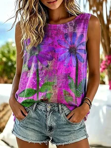 damen-camisole-tanktop-blumen-graf-19043899-purpur-2