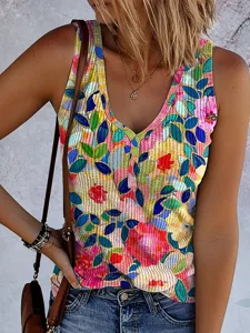 damen-camisole-tanktop-druck-blume-18601014-rote-1