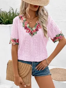 damen-elegante-weie-spitzen-tops-o-11336166-rosa-3