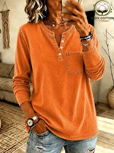 damen-freizeithemd-bluse-einfarbig-13224838-orange-29