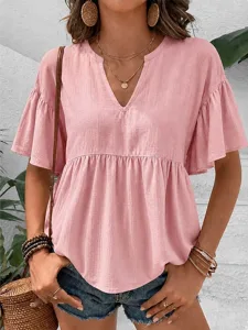 damen-freizeithemd-bluse-einfarbig-19311367-rosa-1