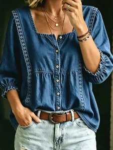 damen-hemd-bluse-knopfe-einfarbig-16295423-marineblau-3