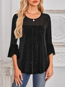 damen-hemd-bluse-netz-einfach-stil-14351382-schwarz-5
