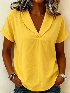 damen-hemd-bluse-strick-einfarbig-16431720-gelb-1