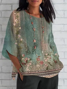 damen-hemd-druck-blumen-taglich-la-15439480-grun-1