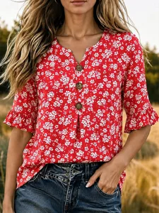 damen-hemd-knopfe-druck-blumen-gra-15657554-rote-1