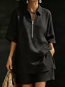 damen-hemd-leinenartiges-set-zweit-17295635-schwarz-4