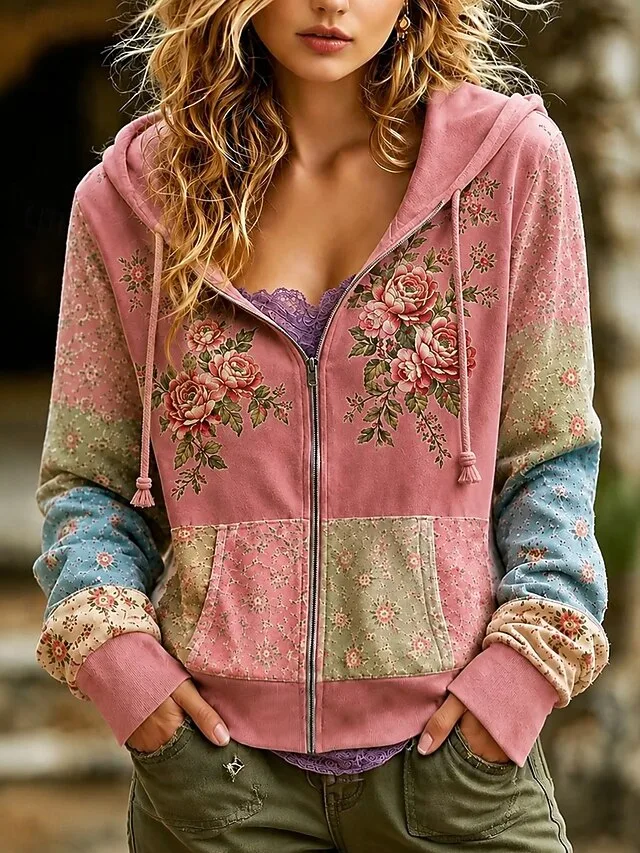 damen-hoodies-mit-reiverschluss-fr-12185796-rosa-3