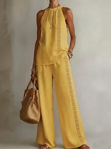 damen-hosen-sets-armellos-neckhold-15190870-gelb-7
