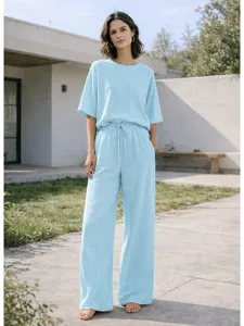 damen-hosen-sets-aus-15-leinen-lei-13640075-blau-13