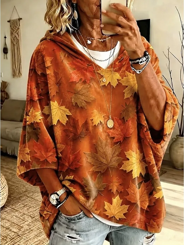 damen-kapuzenpullover-druck-blumen-12840242-orange-1