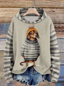 damen-kapuzenpullover-hund-gestrei-11310790-grau-5