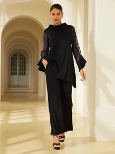 damen-modal-chiffon-flare-manschet-15079430-schwarz-1
