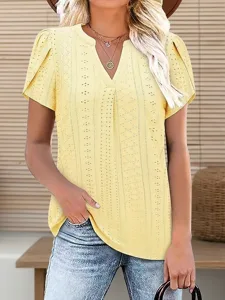 damen-oberteil-mit-osen-pointelle-13863637-gelb-4