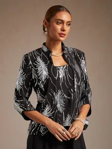damen-pailletten-oberteile-twinset-15804539-schwarz-8