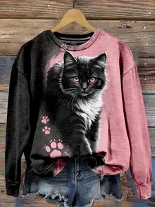 damen-pullover-casual-katze-hoodie-10206838-rosa-1