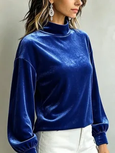 damen-samt-bluse-einfarbig-einfach-19691310-default-2