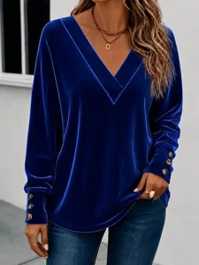 damen-samt-tunika-patchwork-knopfe-18698652-blau-4