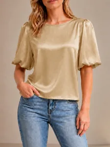 damen-satin-top-satinbluse-einfach-17894333-aprikose-2