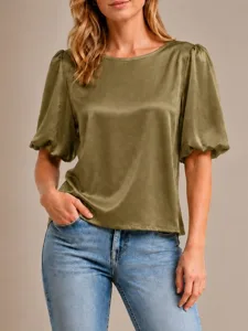 damen-satin-top-satinbluse-einfach-17894333-armeegrun-4
