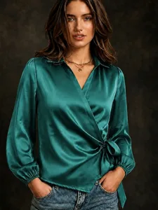 damen-satin-top-satinbluse-einfarb-15416426-dunkelgrun-2