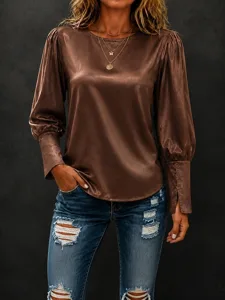 damen-satin-top-satinbluse-elegant-10681894-braun-2
