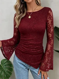 damen-spitzenbluse-bluse-elegante-12388850-rote-36