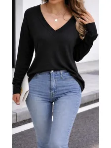 damen-strick-t-shirt-einfarbig-ele-10001933-schwarz-1