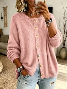 damen-strickjacke-mode-taglich-las-10602940-rosa-1