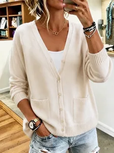 Offene Frontstrickjacke