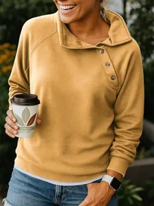 damen-sweatshirts-knopfe-einfach-a-17095953-gelb-4