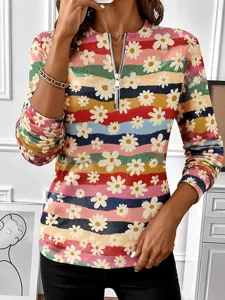 damen-sweatshirts-mit-reiverschlus-11068151-rosa-3