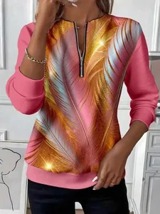 damen-sweatshirts-mit-reiverschlus-11133095-rosa-1