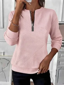 damen-sweatshirts-mit-reiverschlus-18546141-rosa-3