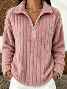damen-sweatshirts-mit-reiverschlus-9856113-rosa-1