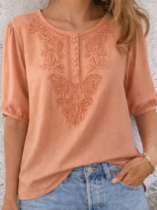 damen-t-shirt-aus-baumwollleinen-b-13702796-orange-7