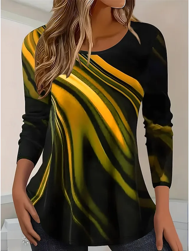 damen-t-shirt-ausschnitt-druck-grafik-ge-gelb-8