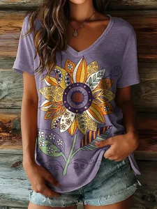 damen-t-shirt-druck-blumen-grafik-10506296-purpur-3