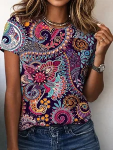 damen-t-shirt-druck-blumen-grafik-10890166-purpur-1