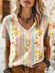 damen-t-shirt-druck-blumen-grafik-11191353-gelb-1