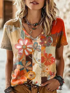 damen-t-shirt-druck-blumen-grafik-11191353-orange-2